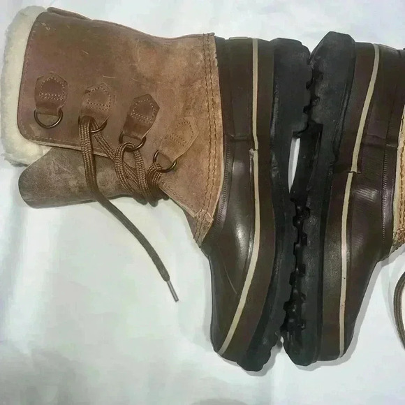 Sorel Alpine Womens Brown Insulated Leather Waterproof Made In Canada SZ 7 - Picture 5 of 14
